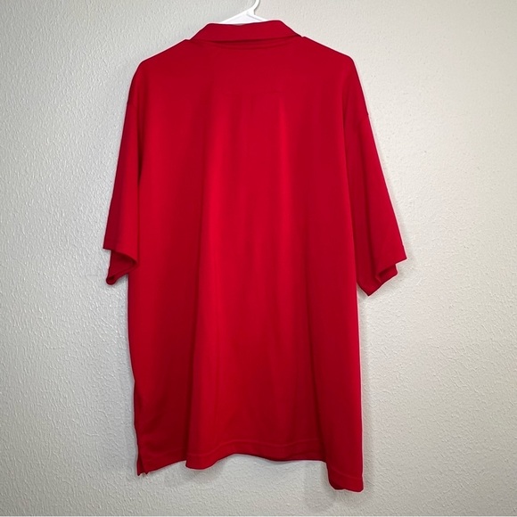 Houston Rockets Mens XXL Short Sleeve Polo Shirt Red Antigua - Picture 7 of 8